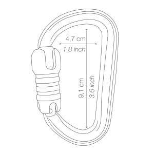 Conector BMD Triact-Lock U Black PETZL