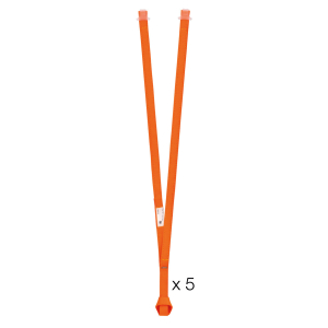 5 Aventex-Y Lanyards Orange 60 cm PETZL